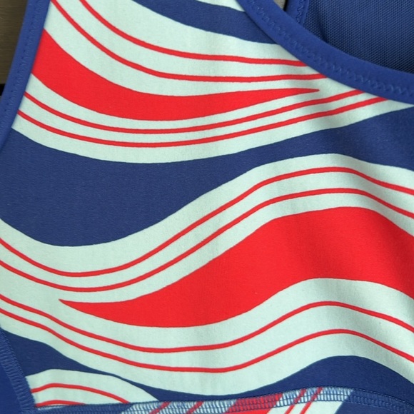 TORY BURCH SPORT - racerback tank top - shell bra- size Medium - Picture 3 of 5